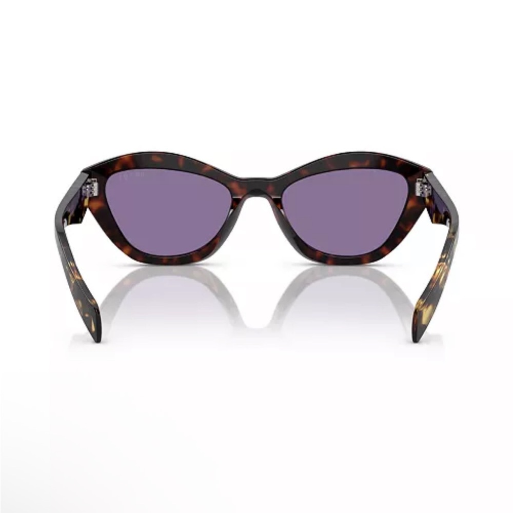 Prada Tortoise Cat Eye Sunglasses with Purple Lenses - Picture 2 of 6